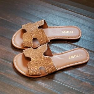 Rose Gold Sandals